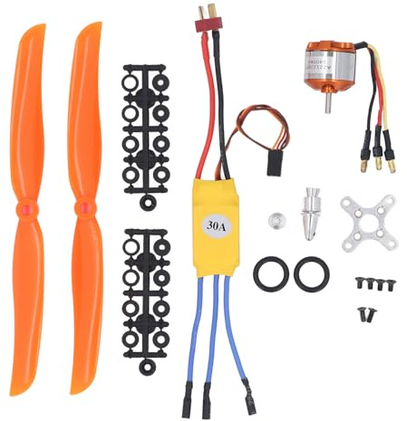 Moteur Brushless RC A2212 1400KV avec ESC 30A et Hélices 8060 pour Drone