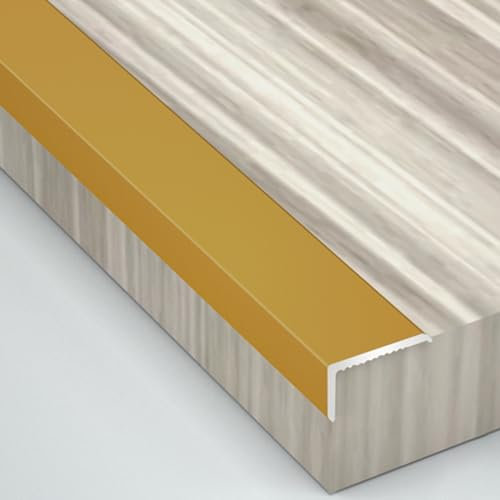 Bodenübergangsleiste, 1,27 cm Breite Treppenkantenleiste, Kantenschutz Aus Aluminiumlegierung Für Hartholzböden, Wandeckenschutz, Trittstufenleiste Für Vinylböden