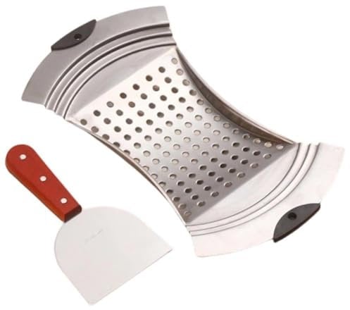 Baokuan Stainless Steel Spaetzle Maker, Spaetzle Plane with Pastry Scraper Traditional German Egg Noodle Maker