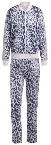 adidas Damen Essentials 3-stripes Tracksuit Animal Aop Trainingsanzug (1er Pack)