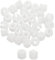sourcing map 100Pcs 0.43x0.41 Hinge Dowels, Plastic Dowel Insert with Threaded for Cabinet Door Hinges Furniture Connections, White