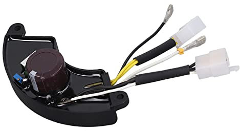 Hyuduo Regulador de Voltaje del Generador AVR de 5kW, 3 Fase, 8 Cables, Material ABS, Resistencia Al Impacto, Resistencia a los Rasguños, Compatible con Generadores de 5kW, Fácil de Instalar y