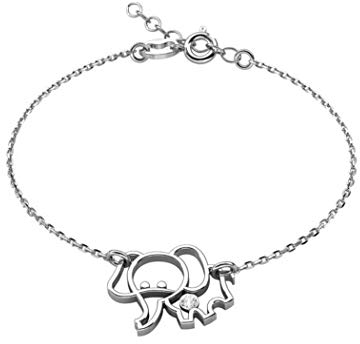 butterfly Charmantes Elefant-Armband Aus Sterling Silber Mit Einstellbarer Länge