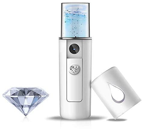YDI Nano Pulvérisateur Facial, Mini Vaporisateur Portable pour Beauté Visage Nettoyant Pores Eau SPA Hydratant – Blanc