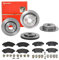 Brembo Bremsscheiben Coated + Beläge Vorne + Hinten für Honda CR-5 3 REx CR-5 4 RMx