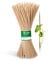 Novatool 200x Splittstäbe 25 cm x 3,0 mm I Natur I Pflanzstäbe Rankhilfe Bambus Stab Bambusstäbe Bambusstange Pflanzen Stütze Holzstab Plant Stakes