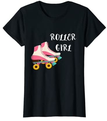 Rollschuh Mädels Roller Skates Fahren Rollschuh Laufen T-Shirt