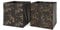 Vicco Boîte pliante, Noir/Or, 30 x 30 cm Set de 2 options2