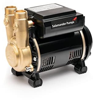 Salamander Pumps - CT Force 20PS Brass Impeller Pump - 2.0 Bar Pressure - Single End - Suitable for Positive, Gravity Fed Systems Only - 5 Year Warranty