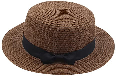 Kleine Sonnenhut Sommer Strandkappe Faltbares Visier Floppy Säuglingshüte Breite Krempe mit Bowknot Cap Sonnenhut Linder