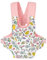GAGAKU Puppentrage für Kinder Puppen Bauchtrage Puppen Tragesitz Puppenzubehör mit Verstellbaren Trägern - Rosa - Zitrone