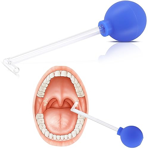 Mandelsteine Entfernen Tonsillenstein Entferner, Mandelsteine Schröpfglas zum Entfernen von Tonsillensteine für Einen Frischen Atem (blau)