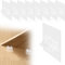 8Pcs Punch Free stanzfreie Regalstützen Heringe, selbstklebende Regalhalterung, Regalstifte ohne Bohren, Schrankregal Clips, Halterungen, verstärkte Trennregale für Küchenschrank, Bücherregal