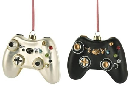 1 x Christbaumanhänger Controller Glas Höhe 10,5 cm, Gaming, Konsole