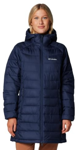 Columbia Powder Lite 2 - Chaqueta media para mujer, azul marino, talla XXL