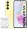 Samsung Galaxy A35 5G, Factory Unlocked Android Smartphone, 256GB, 8GB RAM, Awesome Lemon Galaxy Buds FE Wireless Earbuds (UK Version)