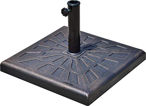 DECHOME - Base per Ombrellone Rettangolare 16 kg in Resina