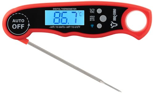 BBQ-Toro Termometro per barbecue con display LCD, termometro digitale da -50 °C a 300 °C, senza fili, termometro per carne, da cucina, da bistecca