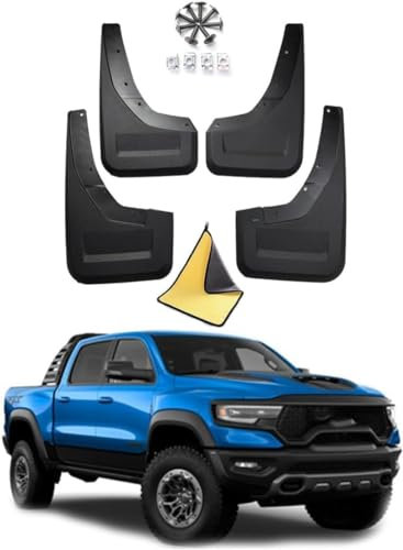4 Stück Auto Schmutzfänger,für Dodge Ram TRX 2022-2023 Wasserdicht und verschleißfest Schmutzfänger Spritzschutz Vordere Hinterreifen Zubehör