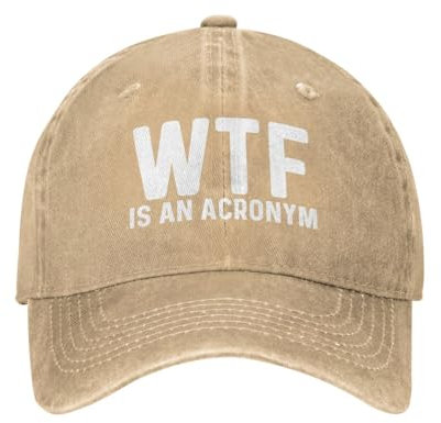 WTF ist eine Abkürzung Hut für Frauen Baseball Caps Lustige Kappe
