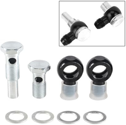 BOOMBOOST Oil Cooler 90 Degree Banjo Fittings Compatible for GM Transmission Cooler 4L80E 1997 to Mid 2010, 6AN x 1/4NPSM