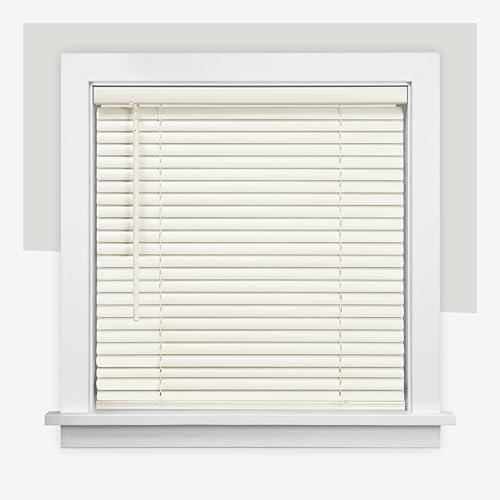 CHICOLOGY Mini Blinds & Shades for Windows & Doors - Horizontal, Alabaster, 25 W x 72 H