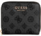 GUESS Laurel SLG Small Zip Around Wallet Charcoal Logo