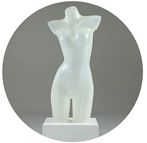 WDCDYQDH Schaufensterpuppe, weiblicher Torsokörper, Unterwäschepuppe, Kleiderpuppe im halben Maßstab, 3 Farben, transparent (transparent)