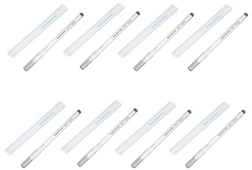 Grtheenumb Pennarello Chirurgico Penna Penna tatuatore Penna Penna con Righello di Carta per Labbra per Sopracciglia 8set a Punta di Punta chirurgica Penna