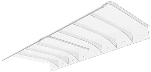 WJXIN Vordach für Eingangstür Transparentes Pultbogenvordach Polycarbonat Wetterbeständige Haustürüberdachung, für Garage Balkon Fenster Haus(Clear,50x150cm/20 x59)