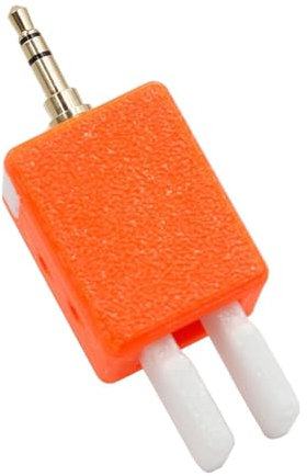 AsrMyjcx CW-Taste, doppelter automatischer Morsecode-Schlüssel für die Mobilstation K5 K6, verschleißfest, hohe Leistung, kompakter, Verstellbarer, Orange