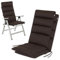 HAVE A SEAT Living - Hochlehner Auflagen | Flair (2er Set) - Gartenstuhlauflagen 120x48 cm - Bequem, Wetterfest, Waschbar bis 95° C - Made in Germany (2 Stück | 120x48 cm, Braun)