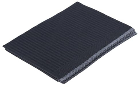 VICASKY Disposable Manicure Mats Nail Art Pads 125 Pieces Black Non-slip Practice Nail Polish Pads for Salon and Home Use Manicure Table Cover