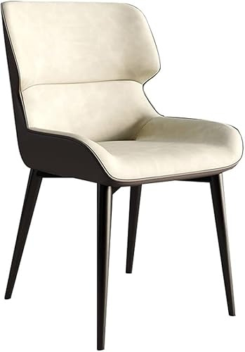 Generisch Moderne Küche, die Stühle imprägniern, lederne Seite mit Kohlenstoffstahl-Bein-Wohnzimmer speist(Beige)