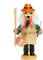 Sikora RM-C Räuchermännchen aus Holz Verschiedene Motive, Farbe/Modell:C06 blau - Gärtner, Höhe in cm:Höhe ca. 13.5 cm