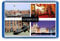 Liverpool - Postcard-Style Design - 7cm x 4.5cm - Novelty Tourism Fridge Magnet.