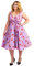 Miss Lavish London Robes de Grande Taille pour Femme - Style rétro - Motif Floral - Rockabilly - Style Vintage des années 40 et 50 - [Papillon-Violet-20], Papillon Violet, 48