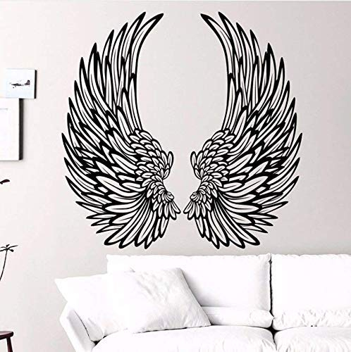 Wandaufkleber Flügel Engel Wandtattoo, Flügel Vinyl Wohnkultur, Mode Schlafzimmer Dekoration, Diy Tapete Poster 59 * 57 Cm