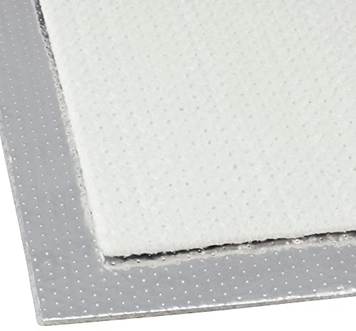 DL-Racing 50x50cm Alu-Fiberglas Hitzeschutzmatte selbstklebend Isoliermatte Hitzeschutzfolie | 5mm