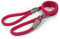 Ancol Viva Reflective Rope and Leather Slip Dog Lead - Pink - Lightweight Weatherproof Durable Puppy Training Accessory - 1.5m x 12mm