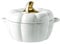 ZCED Cocotte Citrouille Cocotte avec Marmite avec Couvercle Facile à Nettoyer Casserole Polyvalente Pot De Soupe Braisières Saladiers,White-1.6L
