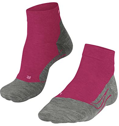 FALKE Women's GO2 Short W Sso Cotton Anti-Blister 1 Pair Golf Socks, Red Rose 8564, 7-8