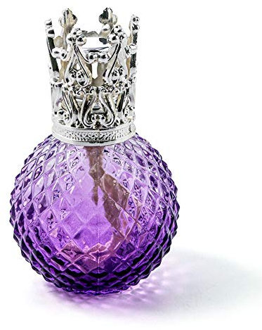 Anbbas K9 Crystal Fragrance Lamp Scented Oil Burners with Wick(Purple,100ml)