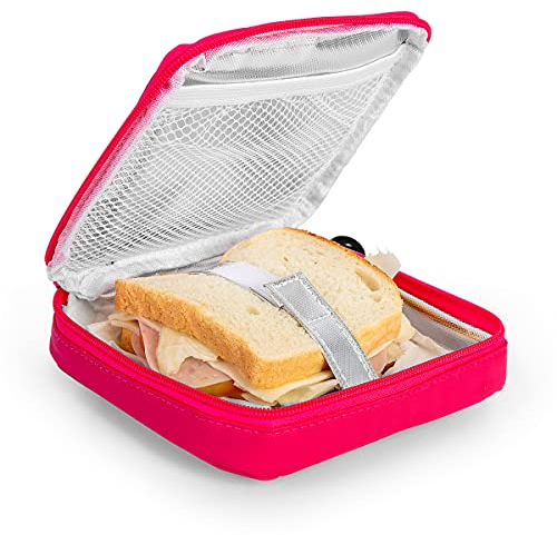 PracticDomus Porta Sandwich Infantil Termoinsulado Iris Barcelona Modelo Kids. Color Rosa
