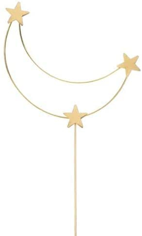 Metal Cake Decoration Star Moon Cake Topper For Birthday Wedding Valentine's Day Baby Shower Baking Party Supplies(Gold)