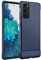 JETech Dünne Hülle für Samsung Galaxy S20 FE 6,5, Dünne Handyhülle mit Stoßdämpfung und Kohlefaser Design (Blau)