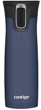 Contigo Autoseal West Loop Vakuumisolierter Edelstahl-Reisebecher mit leicht zu reinigendem Deckel, 590 ml, Midnight Berry