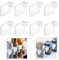 8 PCS Refrigerator Dividers, Dresser Drawer Adjustable Separators Drawer Dividers for Bedroom, Closet, Drawer, Office, Refrigerator, Dressing Table, Kitchen Storage