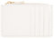 DRAEGER PARIS 1886 - Porte-Carte Unisexe Compact Zippé 12,5x8 cm - Blanc - Haute Qualité & Élégance - Accessoire Mode Pratique - Idée Cadeau Anniversaire, Fête des Mères & Pères - 10 Rangements Cartes