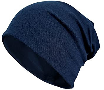 VIAUMBR Beanie Mütze Damen Winter Funktionsmütze Herren Haube Dünn Outdoor Wandern Herbst Dunkelblau
